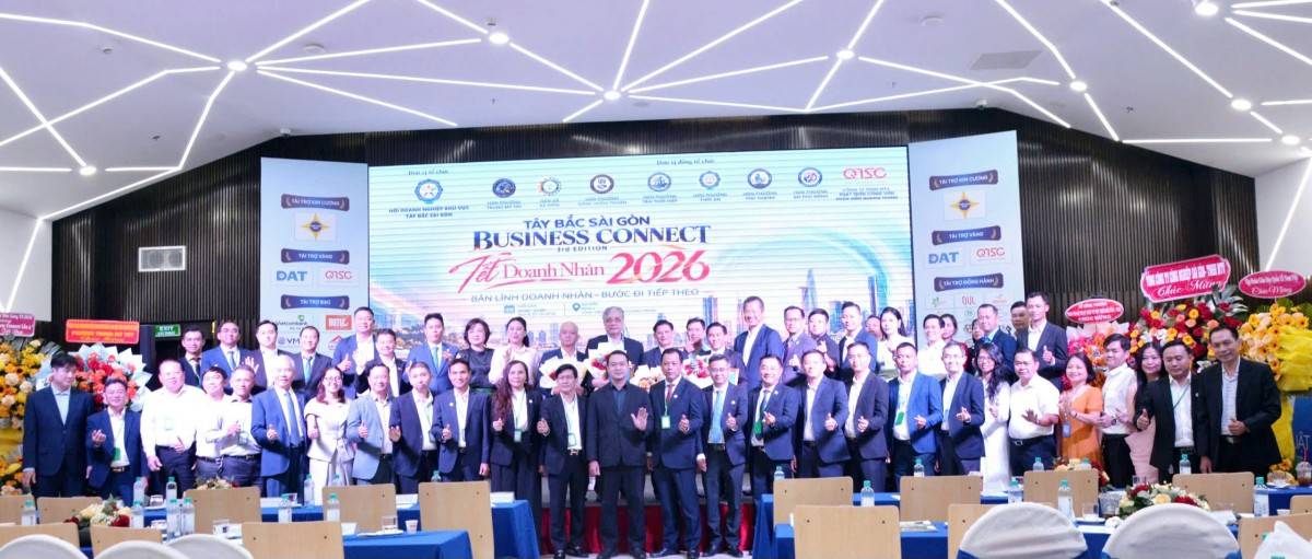Hội Doanh nghiệp khu vực Tây Bắc Sài Gòn tổ chức TBSG Business Connect lần 3 – Tết Doanh nhân 2026, với chủ đề “Bản lĩnh doanh nhân – Bước đi tiếp theo”.