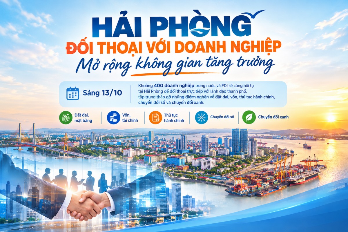 Hải Phòng đối thoại với doanh nghiệp, mở rộng không gian tăng trưởng