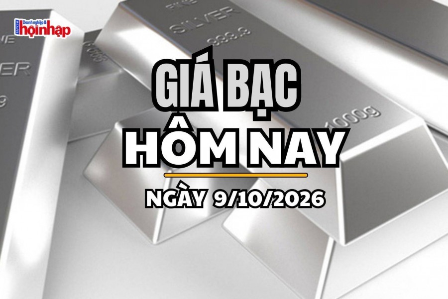Giá bạc hôm nay 9/10/2026: Giá bạc trong nước và thế giới tiếp tục giảm sâu