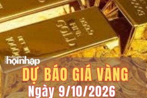 Dự báo giá vàng ngày mai 9/10/2026: Tiếp tục giảm trước áp lực từ Fed?
