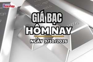 Giá bạc hôm nay 9/10/2026: Giá bạc trong nước và thế giới tiếp tục giảm sâu