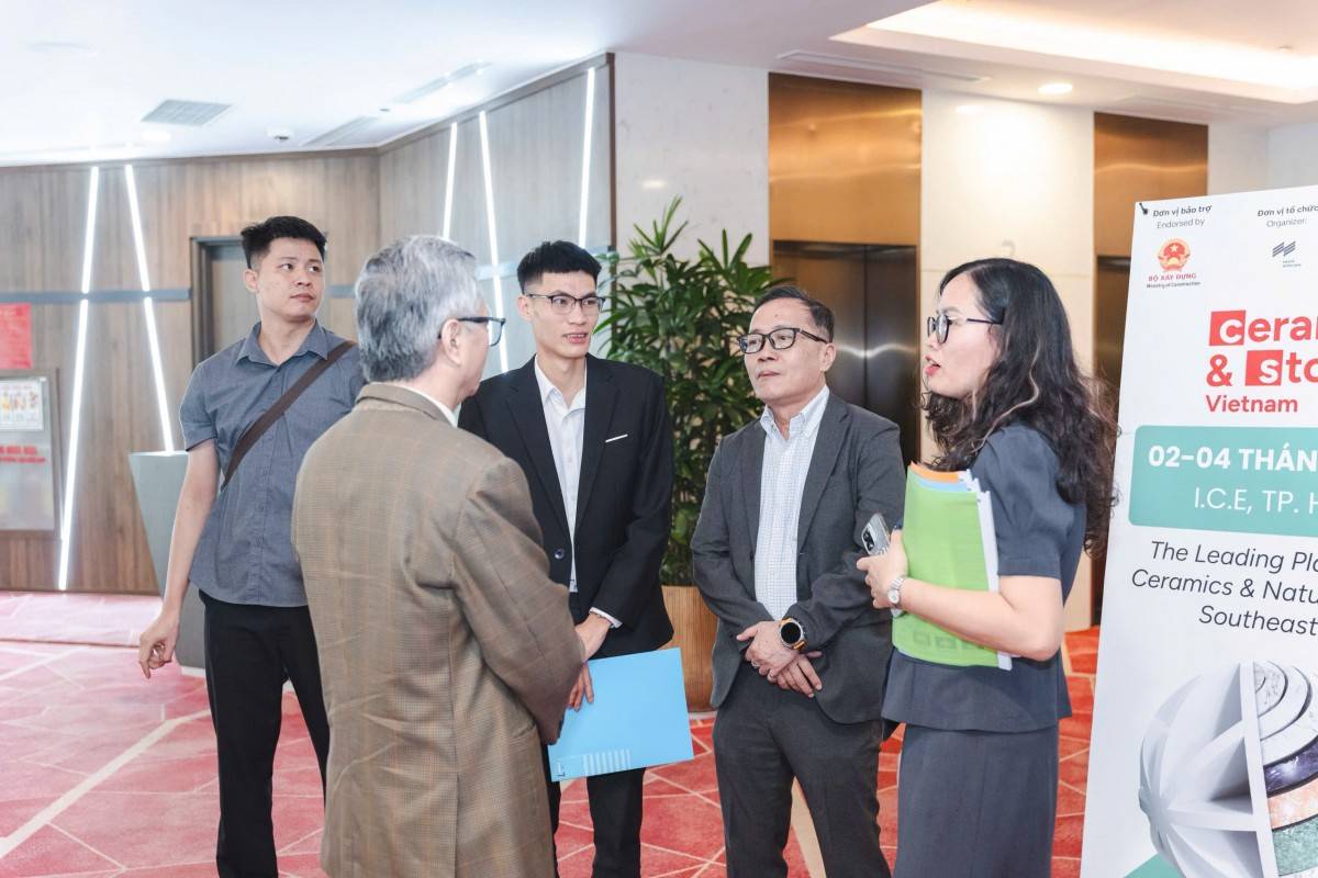Công nghệ xanh là tâm điểm triển lãm gốm sứ và đá tự nhiên 2026