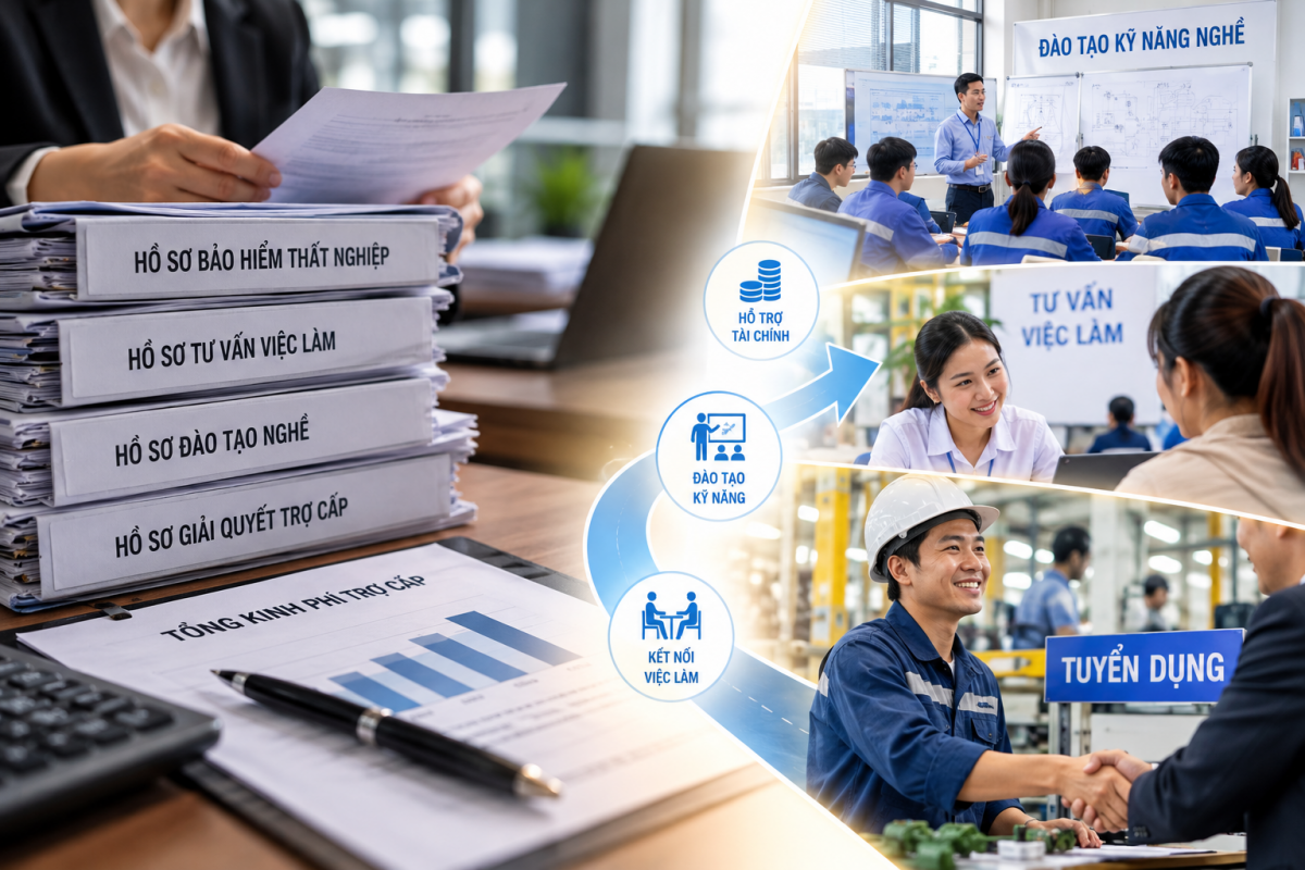 Mất việc, học nghề và cơ hội trở lại thị trường lao động nhờ chính sách bảo hiểm thất nghiệp