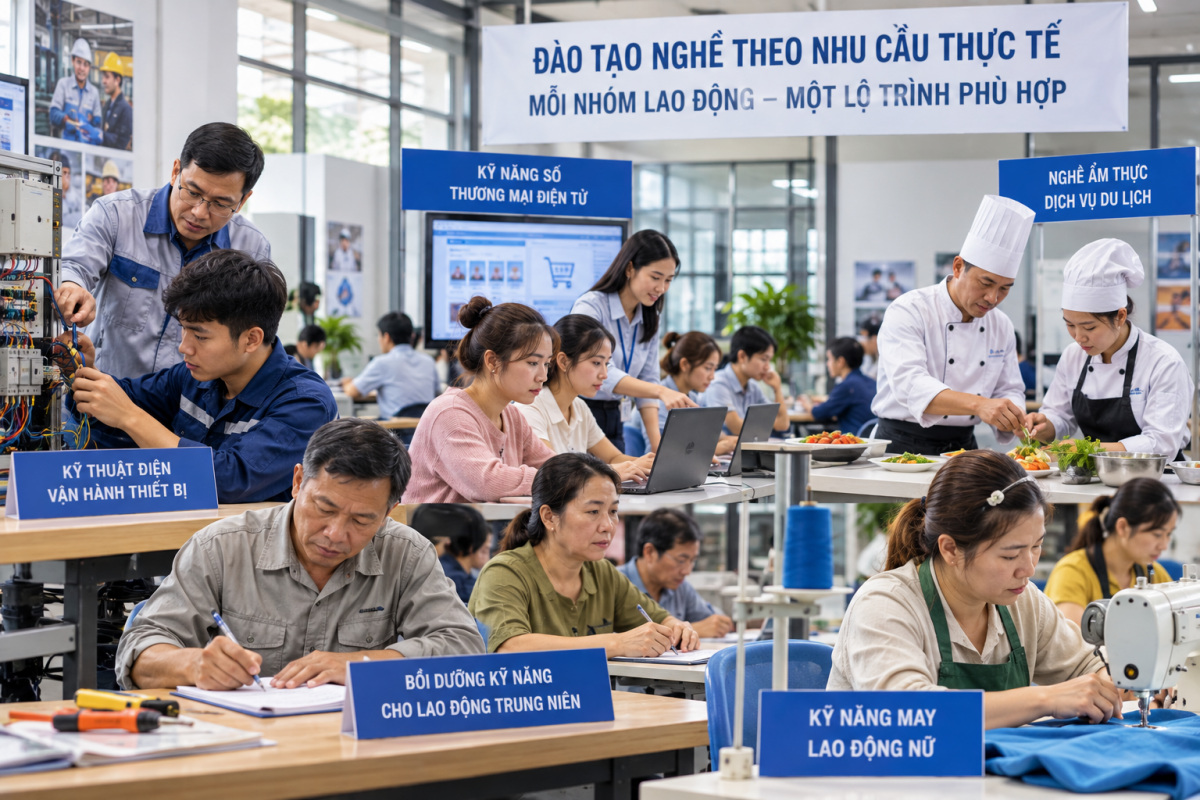 Mất việc, học nghề và cơ hội trở lại thị trường lao động nhờ chính sách bảo hiểm thất nghiệp