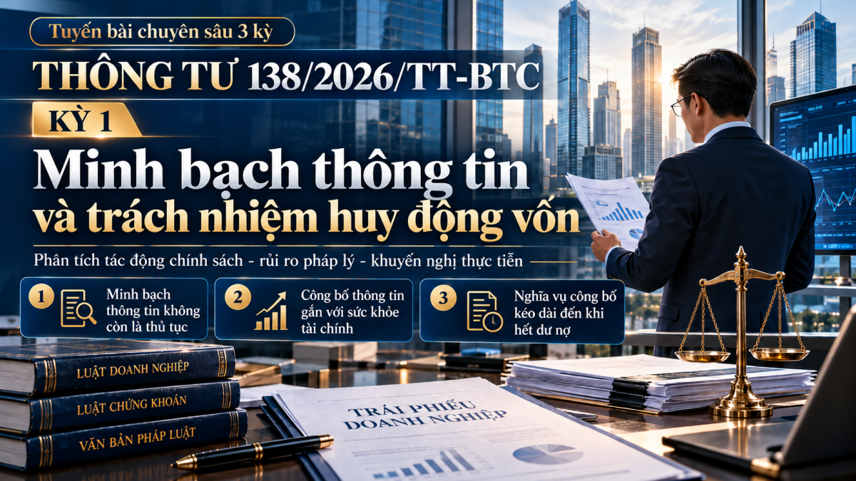 Thông tư 138/2026/TT-BTC (Kỳ 1): Minh bạch thông tin, doanh nghiệp đối diện yêu cầu mới về huy động vốn