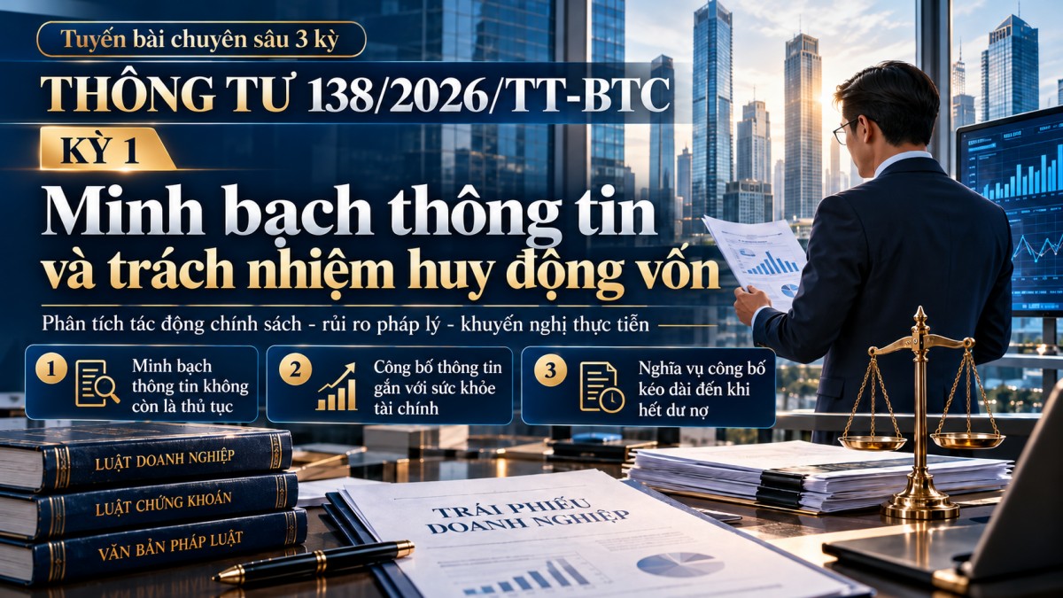 Thông tư 138/2026/TT-BTC (Kỳ 1): Minh bạch thông tin, doanh nghiệp đối diện yêu cầu mới về huy động vốn