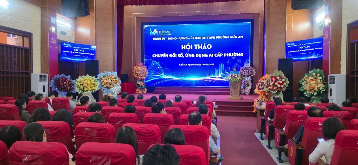 Kiến An đưa AI vào quản trị cơ sở, lấy hiệu quả phục vụ làm thước đo chuyển đổi số