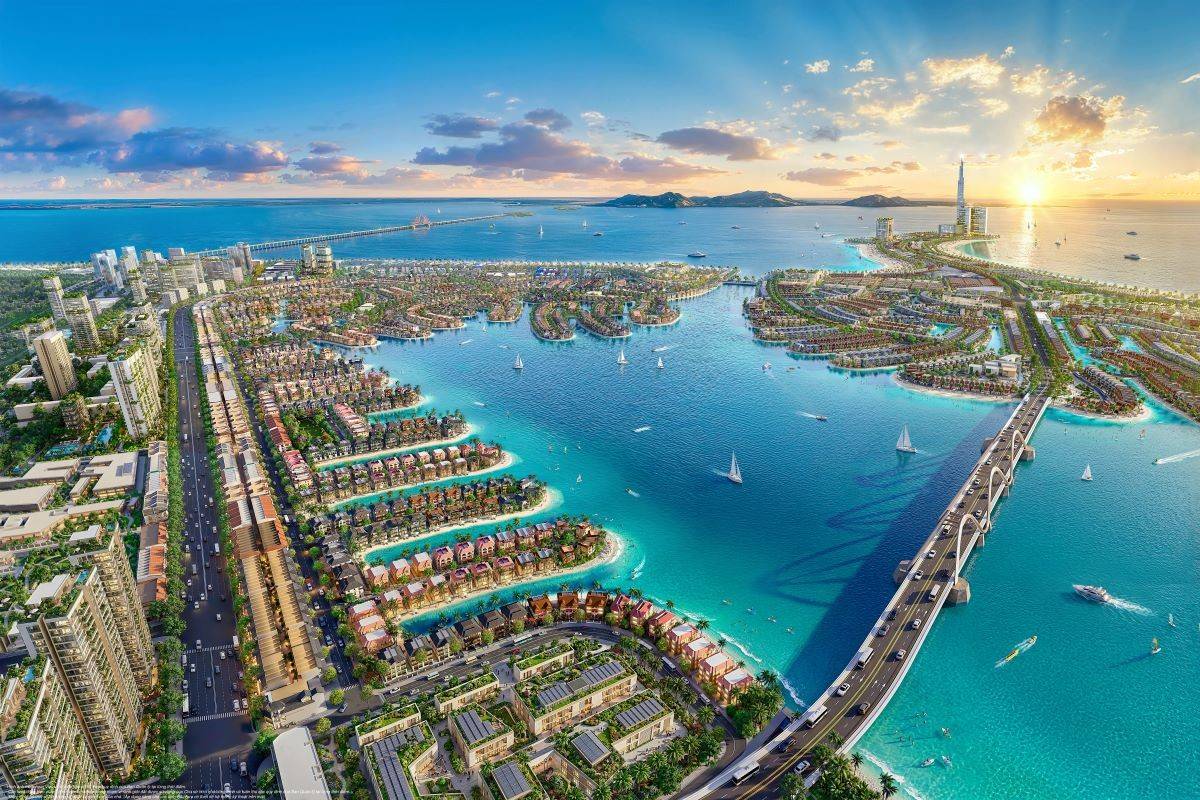 Lagoon 800 ha và 121 km đường bờ biển cảnh quan, nơi hướng nhìn cùng vị trí từng căn villa tạo nên những trải nghiệm sống bên mặt nước khác nhau.