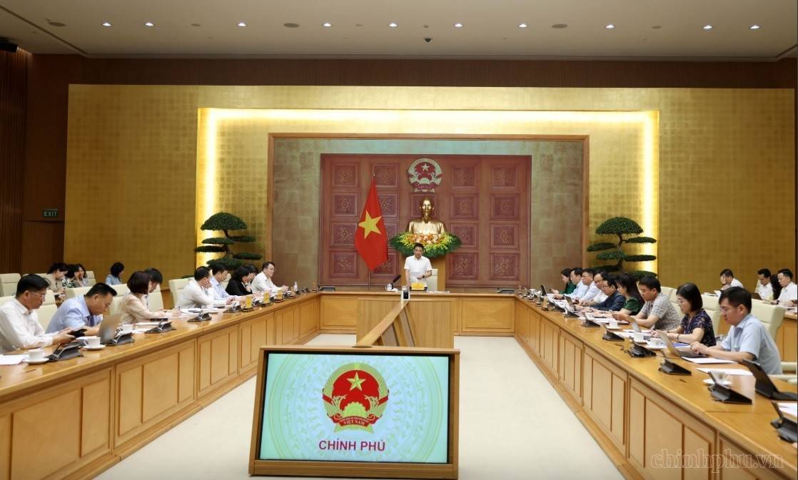 Phó Thủ tướng Chính phủ Nguyễn Văn Thắng chủ trì cuộc họp của Ban Chỉ đạo điều hành giá - Ảnh chinhphu.vn/Đức Tuân