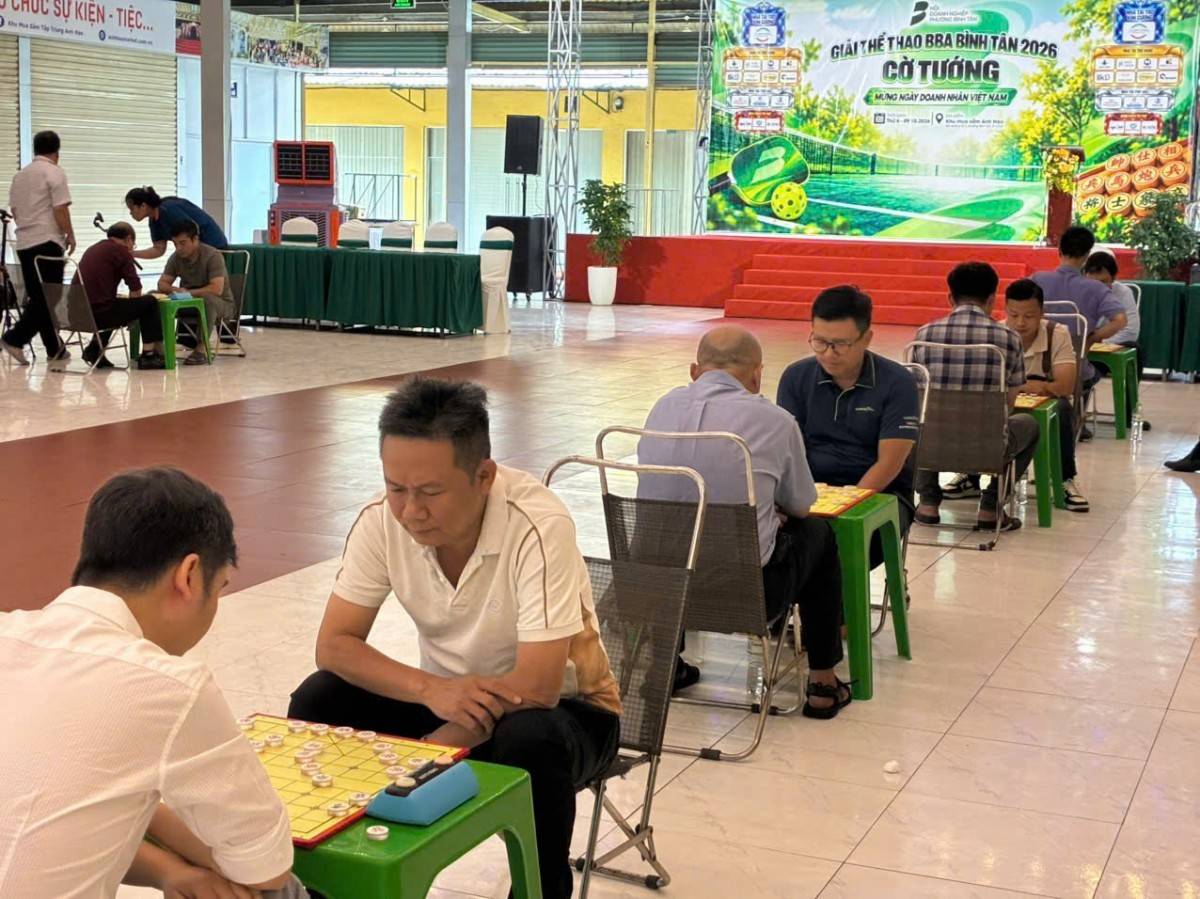 Hội Doanh nghiệp phường Bình Tân đã tổ chức thành công Giải Cờ tướng BBA Bình Tân 2026 – Tranh Cúp BBA, trong khuôn khổ chuỗi hoạt động chào mừng Ngày Doanh nhân Việt Nam 13/10.