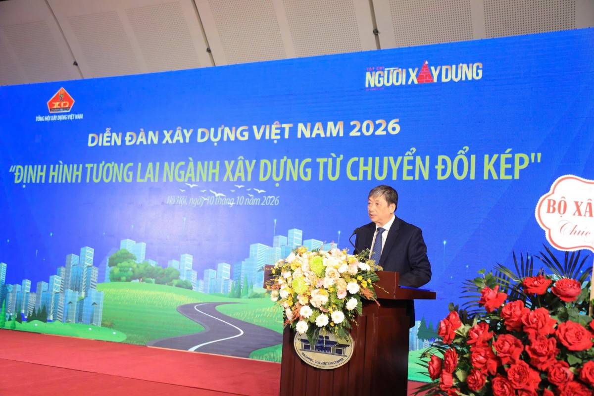 Diễn đàn Xây dựng Việt Nam 2026: Chuyển đổi kép đặt ra yêu cầu mới với doanh nghiệp xây dựng