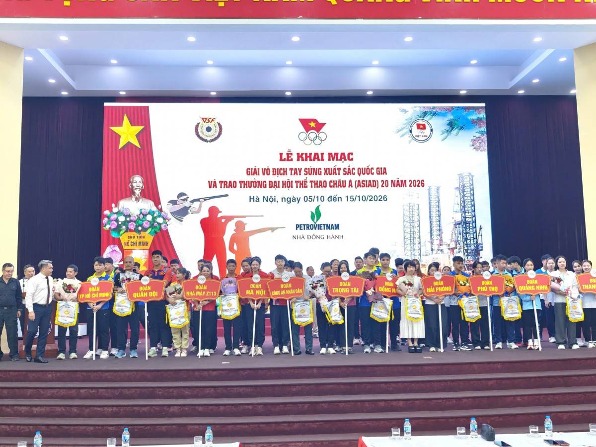 Liên đoàn Bắn súng Việt Nam vinh danh, trao thưởng các tay súng đạt thành tích tại ASIAD 20