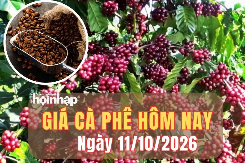 Giá cà phê hôm nay 11/10/2026: Giá cà phê Tây Nguyên bật tăng mạnh - Tạp chí Doanh nghiệp và Hội nhập