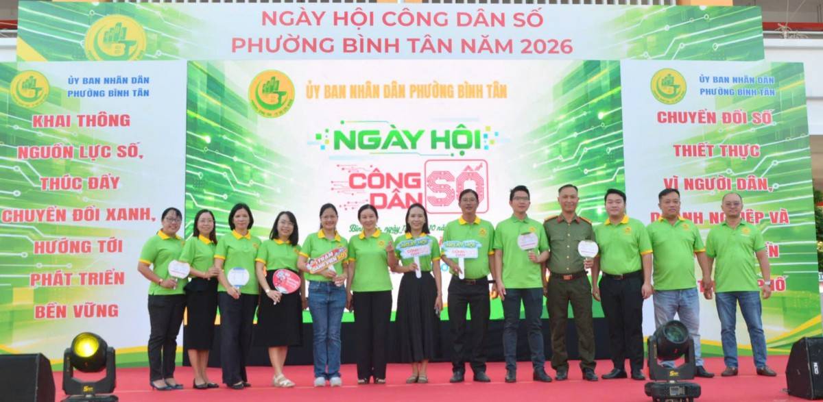 UBND phường Bình Tân, TP. Hồ Chí Minh tổ chức Ngày hội Công dân số năm 2026 
