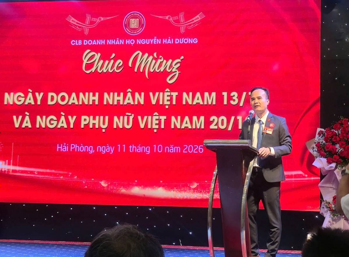 Ông Nguyễn Văn Huy Chủ tịch CLB Doanh nhân họ Nguyễn Hải Dương