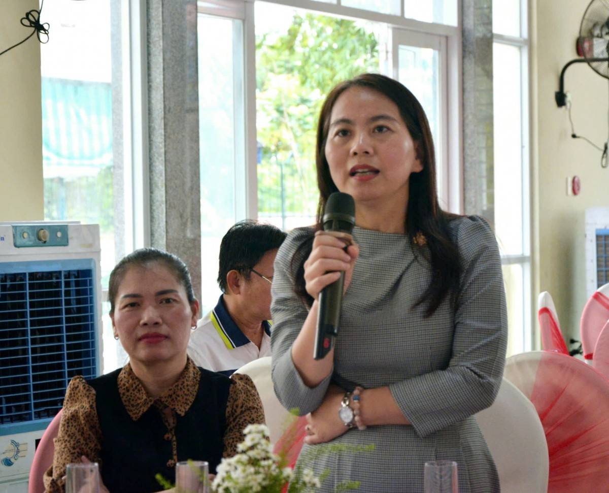 Doanh  nghiệp đề  xuất giải pháp tại Hội nghị. Ảnhh- Bích  Liên