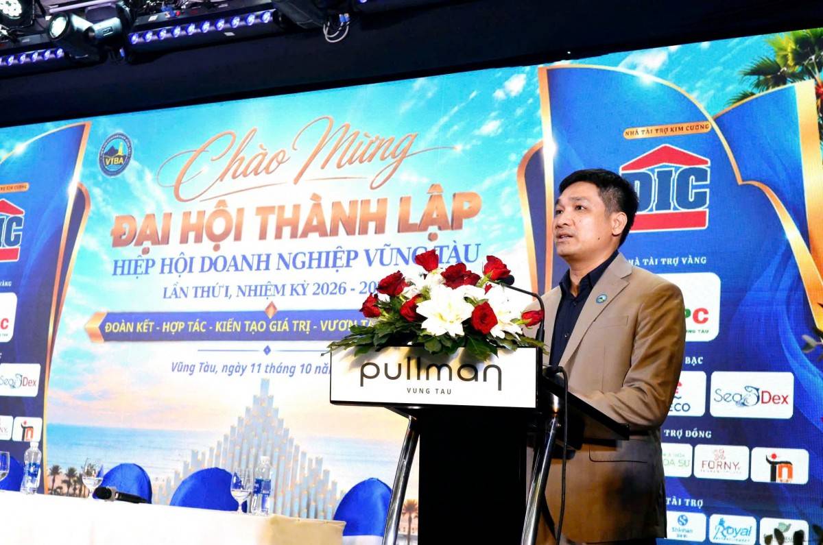 Ông Nguyễn Hùng Cường - Chủ tịch Hội đồng quản trị Tập đoàn DIC làm chủ tịch Hội Doanh nghiệp Vũng Tàu nhiệm kỳ 2026 – 2031
