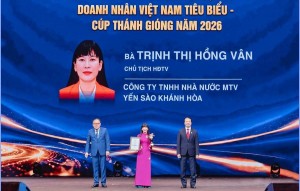 Chủ tịch Yến sào Khánh Hòa nhận danh hiệu Doanh nhân Việt Nam tiêu biểu 2026