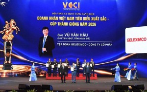 Chủ tịch HĐQT, Tổng giám đốc Geleximco được vinh danh Doanh nhân Việt Nam tiêu biểu - Cúp Thánh Gióng 2026