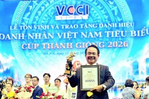 Cúp Thánh Gióng 2026 vinh danh Tổng giám đốc Công ty Cổ phần Bia Sài Gòn - Miền Trung Huỳnh Văn Dũng