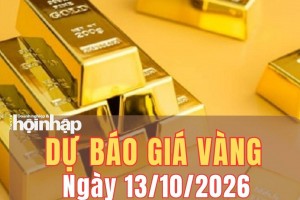 Dự báo giá vàng ngày mai 13/10/2026: Có thể tiếp tục giảm theo đà thế giới