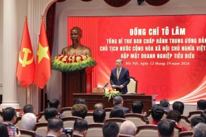 Tổng Bí thư, Chủ tịch nước Tô Lâm: Doanh nghiệp phải làm chủ công nghệ, khẳng định thương hiệu Việt