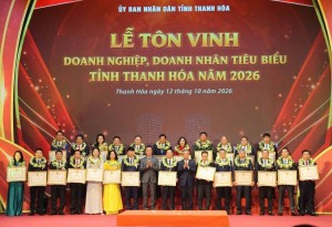 Thanh Hóa tôn vinh 100 doanh nghiệp, doanh nhân tiêu biểu năm 2026