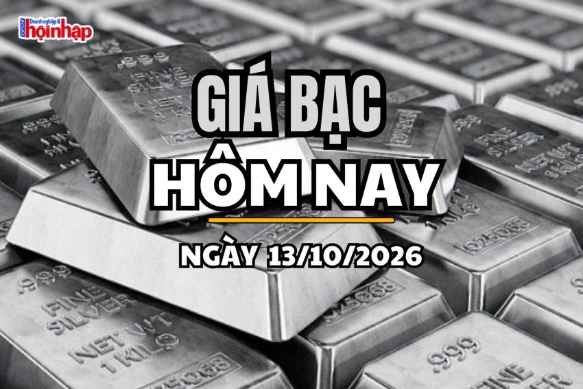 Giá bạc hôm nay 13/10/2026: Giá bạc đồng loạt giảm, bạc thế giới mất gần 1 USD/ounce