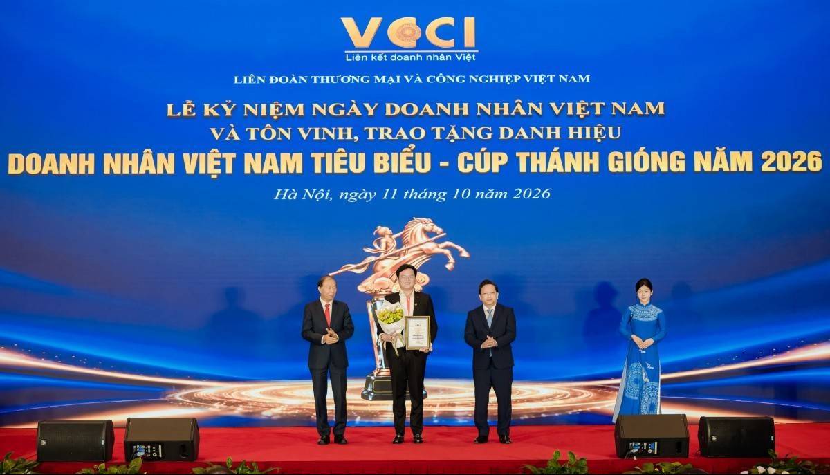Chủ tịch TTC Energy Đặng Huỳnh Anh Tuấn được vinh danh Doanh nhân Việt Nam tiêu biểu - Cúp Thánh Gióng 2026