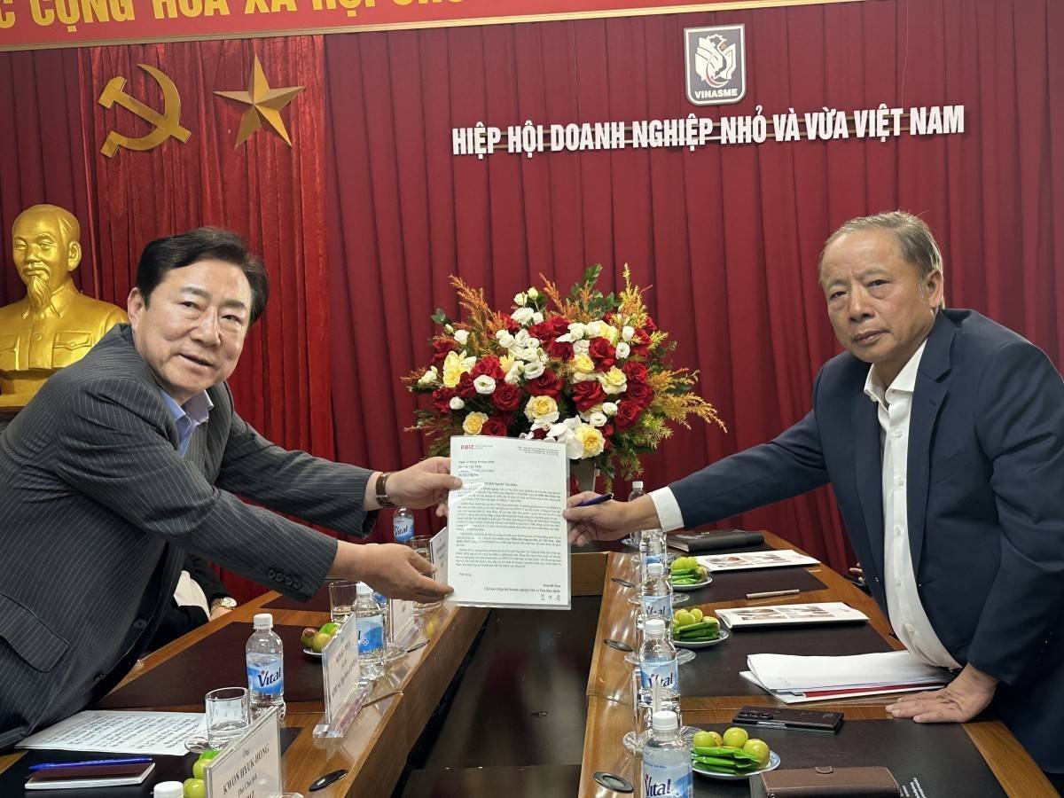 VINASME cùng KBIZ tăng cường kết nối và mở rộng hợp tác đầu tư Việt Nam – Hàn Quốc