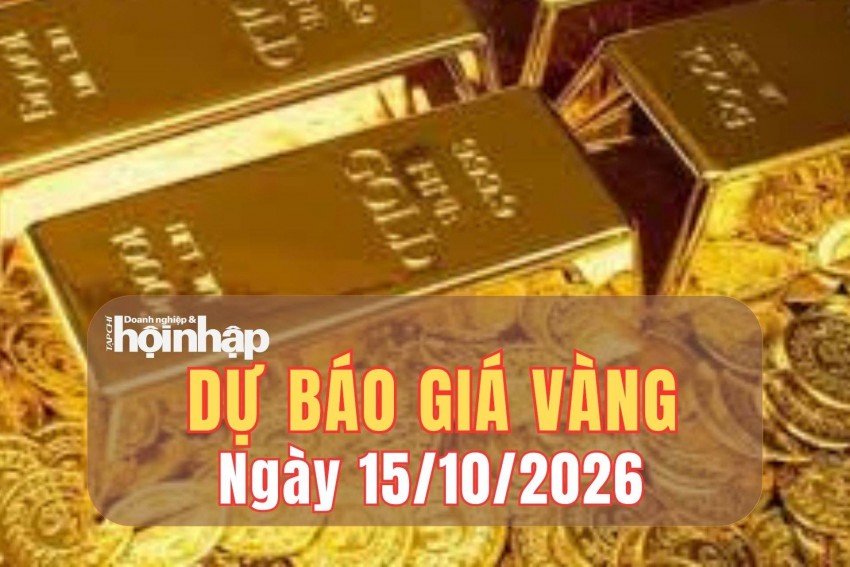 Dự báo giá vàng ngày mai 14/10/2026: Vàng đối mặt áp lực giảm