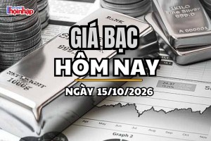 Giá bạc hôm nay 15/10/2026: Giá bạc tiếp đà giảm mạnh
