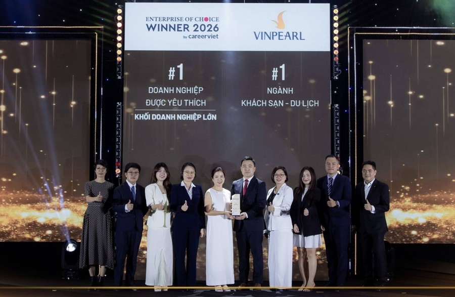 Vinpearl là doanh nghiệp lớn được người lao động yêu thích nhất năm 2026