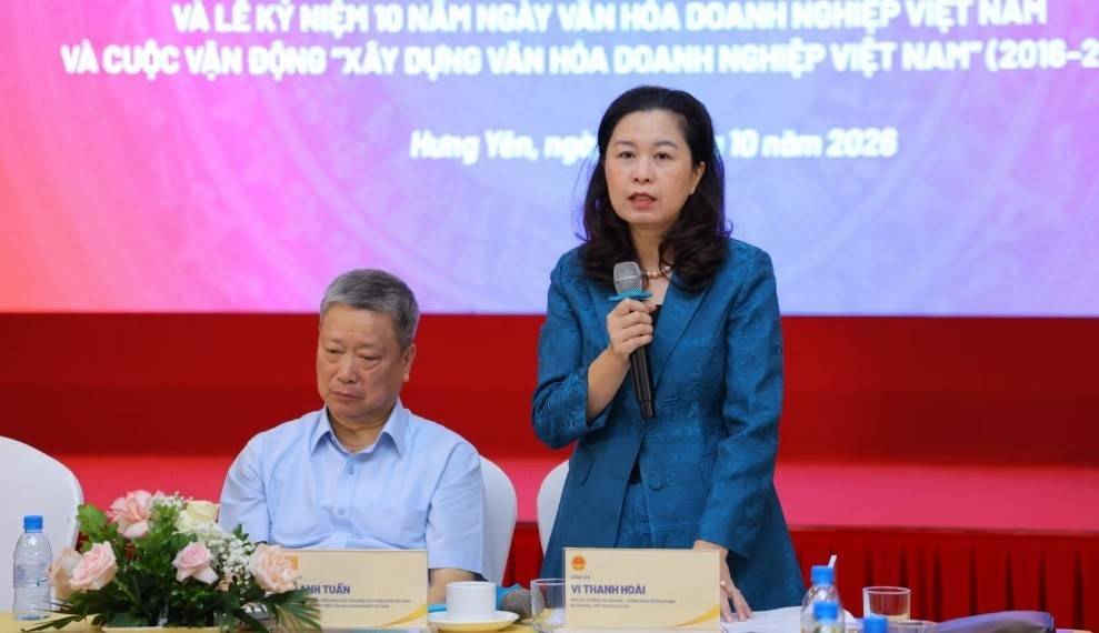 Bà Vi Thanh Hoài - Phó Cục trưởng Cục Văn hóa-Thông tin cơ sở và Gia đình - Ảnh: Ban tổ chức.