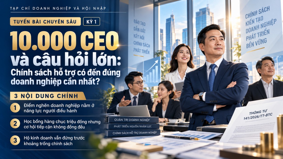 10.000 CEO và câu hỏi lớn: Chính sách hỗ trợ có đến đúng doanh nghiệp cần nhất?