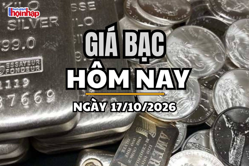 Giá bạc hôm nay 17/10/2026: Giá bạc Phú Quý tăng, thế giới giảm nhẹ
