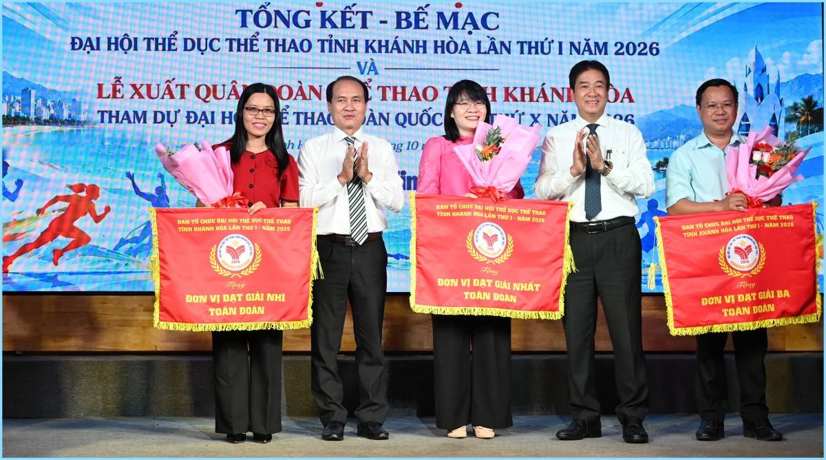 Đại hội Thể dục thể thao tỉnh Khánh Hòa lần thứ I năm 2026 thành công tốt đẹp