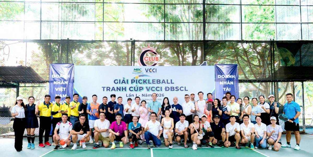 MBC thể hiện rõ tại Giải Pickleball VCCI Đồng bằng sông Cửu Long mở rộng, tranh Cúp VCCI Đồng bằng sông Cửu Long lần I năm 2026. 