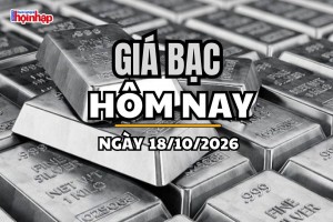 Giá bạc hôm nay 18/10/2026: Giá bạc đồng loạt giảm phiên cuối tuần