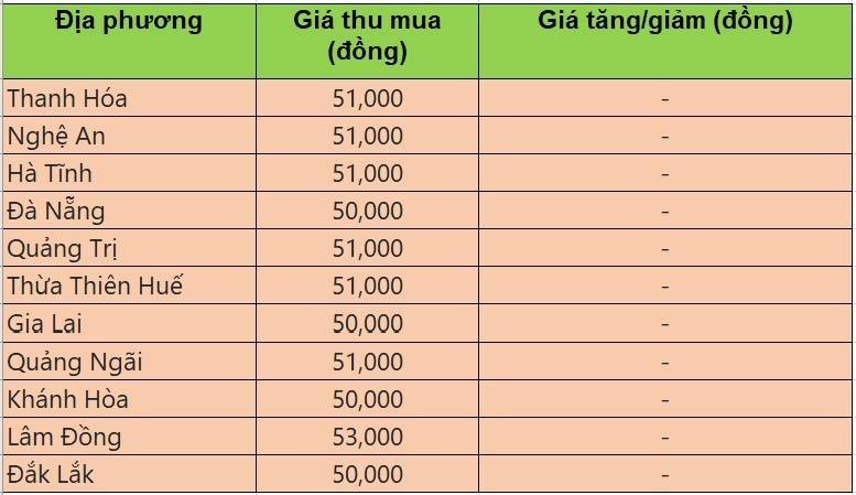 Bảng giá heo hơi tại miền Trung - Tây Nguyên hôm nay 18/10/2026