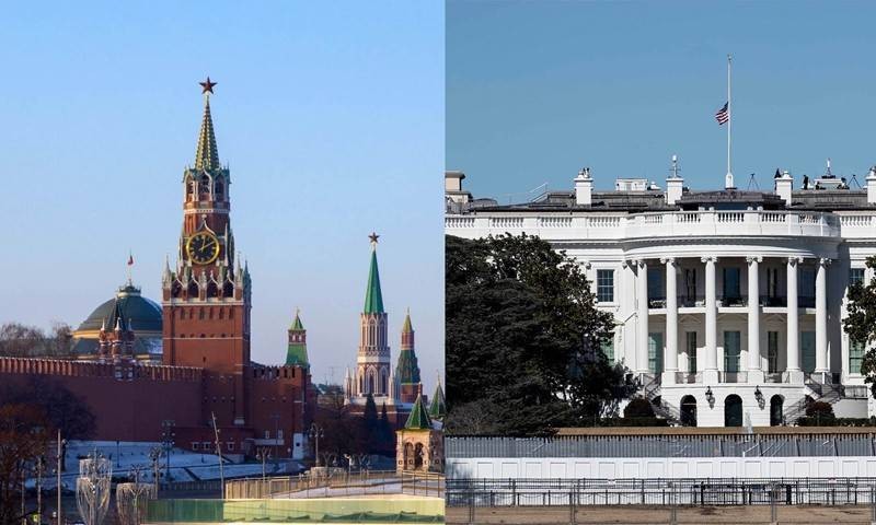 Nhà lãnh đạo Ukraine quan ngại sâu sắc trước việc tạm hoãn trừng phạt của Nhà Trắng (phải) lên Điện Kremlin (trái)