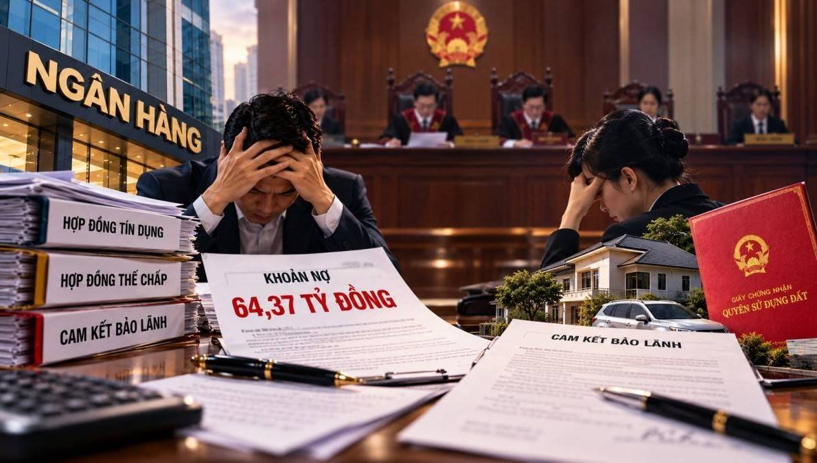 Doanh nghiệp nợ hơn 64 tỷ đồng, giám đốc ký bảo lãnh "ôm hết"