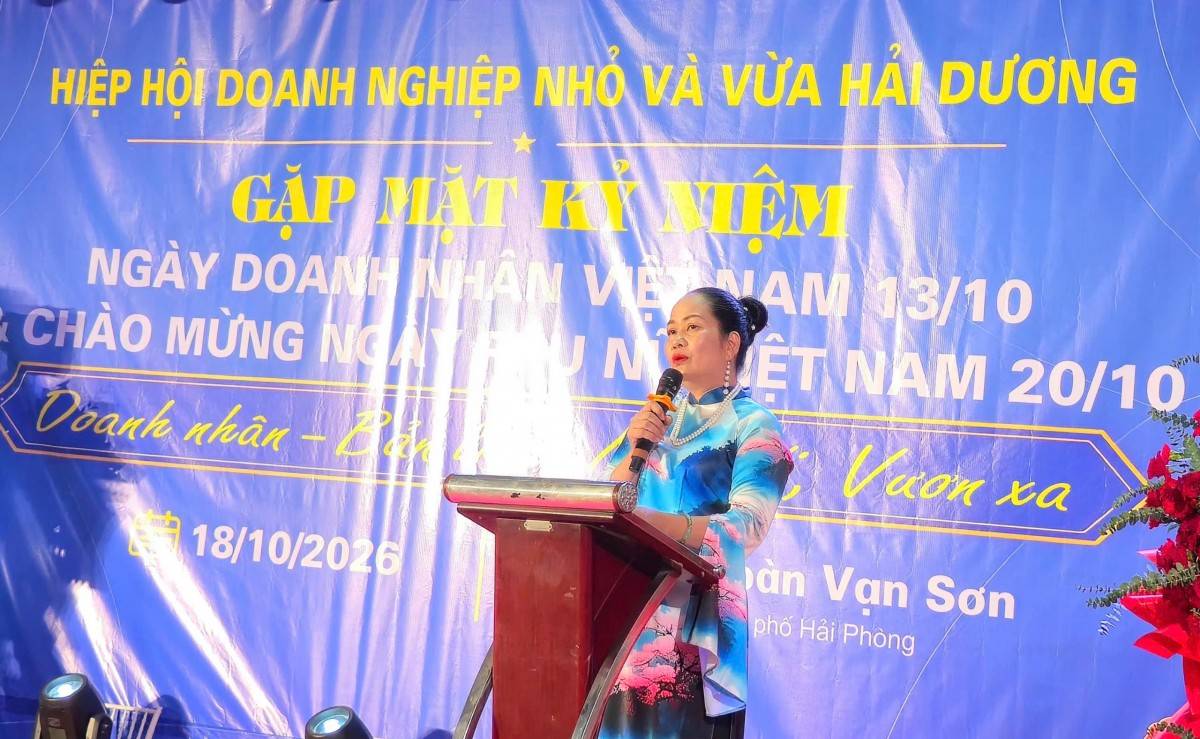 Hiệp hội Doanh nghiệp nhỏ và vừa Hải Dương gặp mặt doanh nhân, tôn vinh bản lĩnh nữ doanh nhân