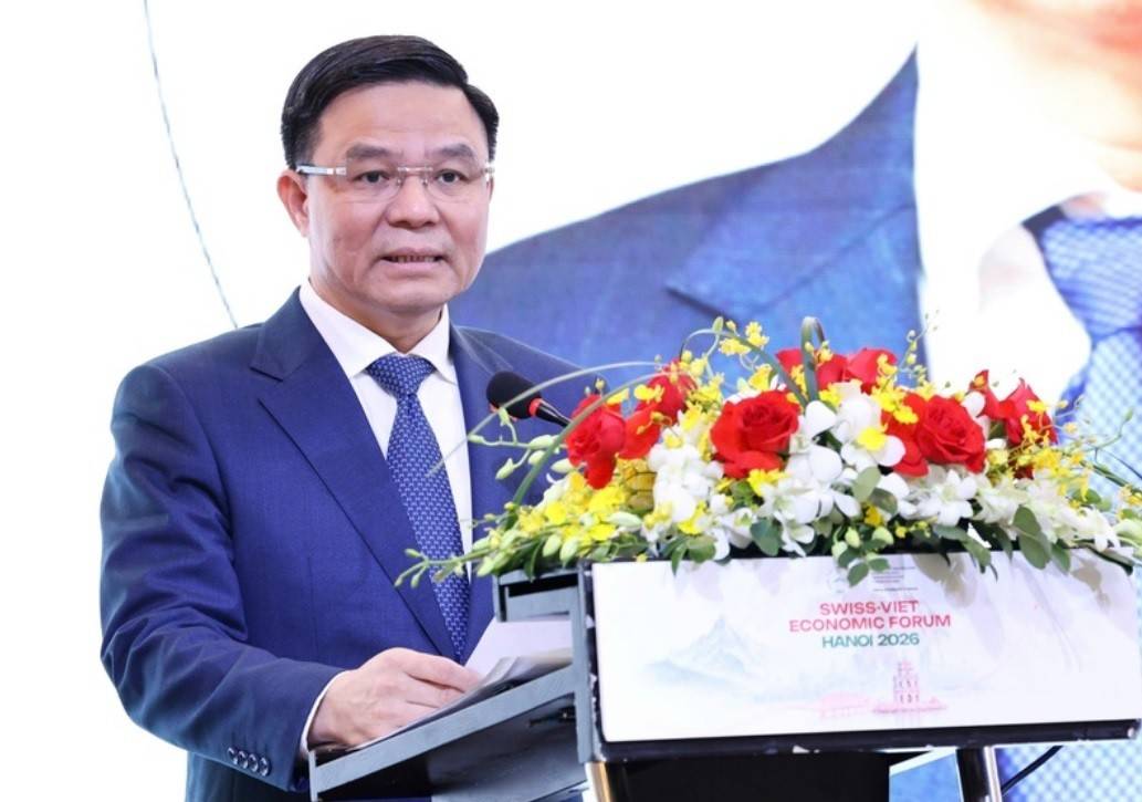 Bộ trưởng Bộ Công Thương Lê Mạnh Hùng phát biểu tại Diễn đàn - Ảnh: BCT