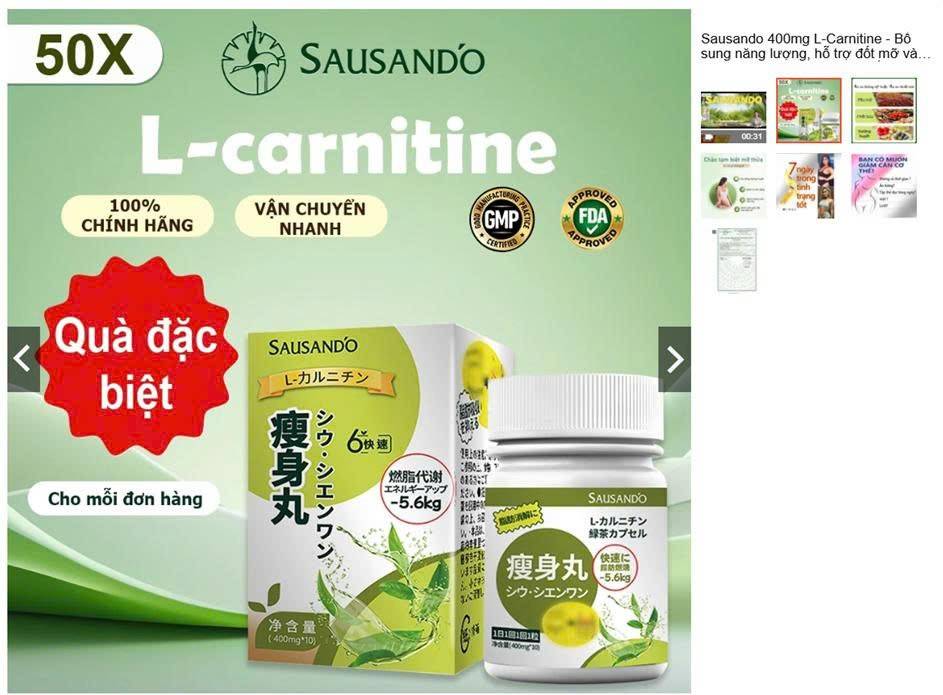 Sản phẩm Sausando Slimming capsule.