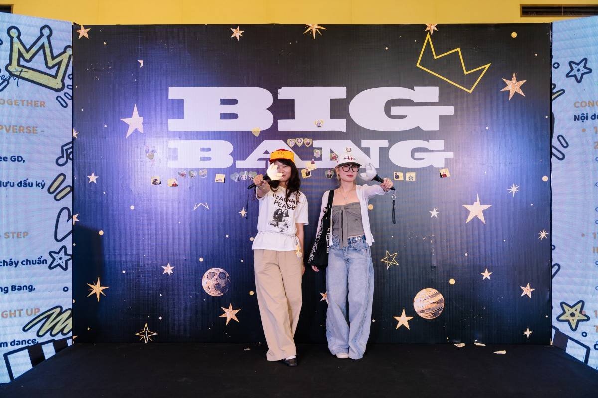 Không gian check-in sôi động, nơi người hâm mộ BIGBANG giao lưu và lưu giữ những khoảnh khắc đáng nhớ