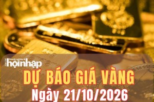 Dự báo giá vàng ngày mai 21/10/2026: Vàng SJC và vàng nhẫn khó thoát đà giảm
