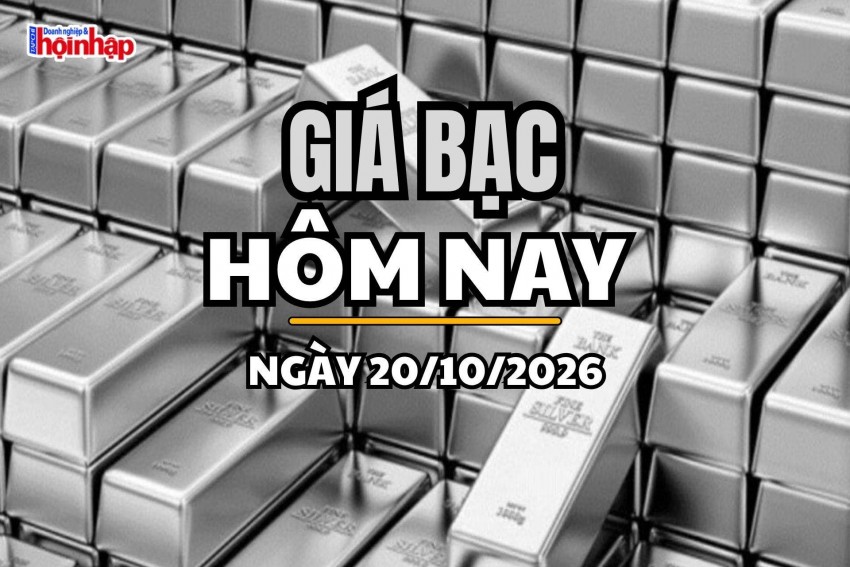 Giá bạc hôm nay 20/10/2026: Giá bạc thế giới giảm, Phú Quý đi ngược xu hướng