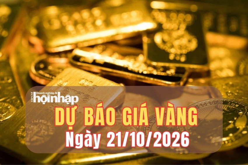 Dự báo giá vàng ngày mai 21/10/2026: Vàng SJC và vàng nhẫn khó thoát đà giảm