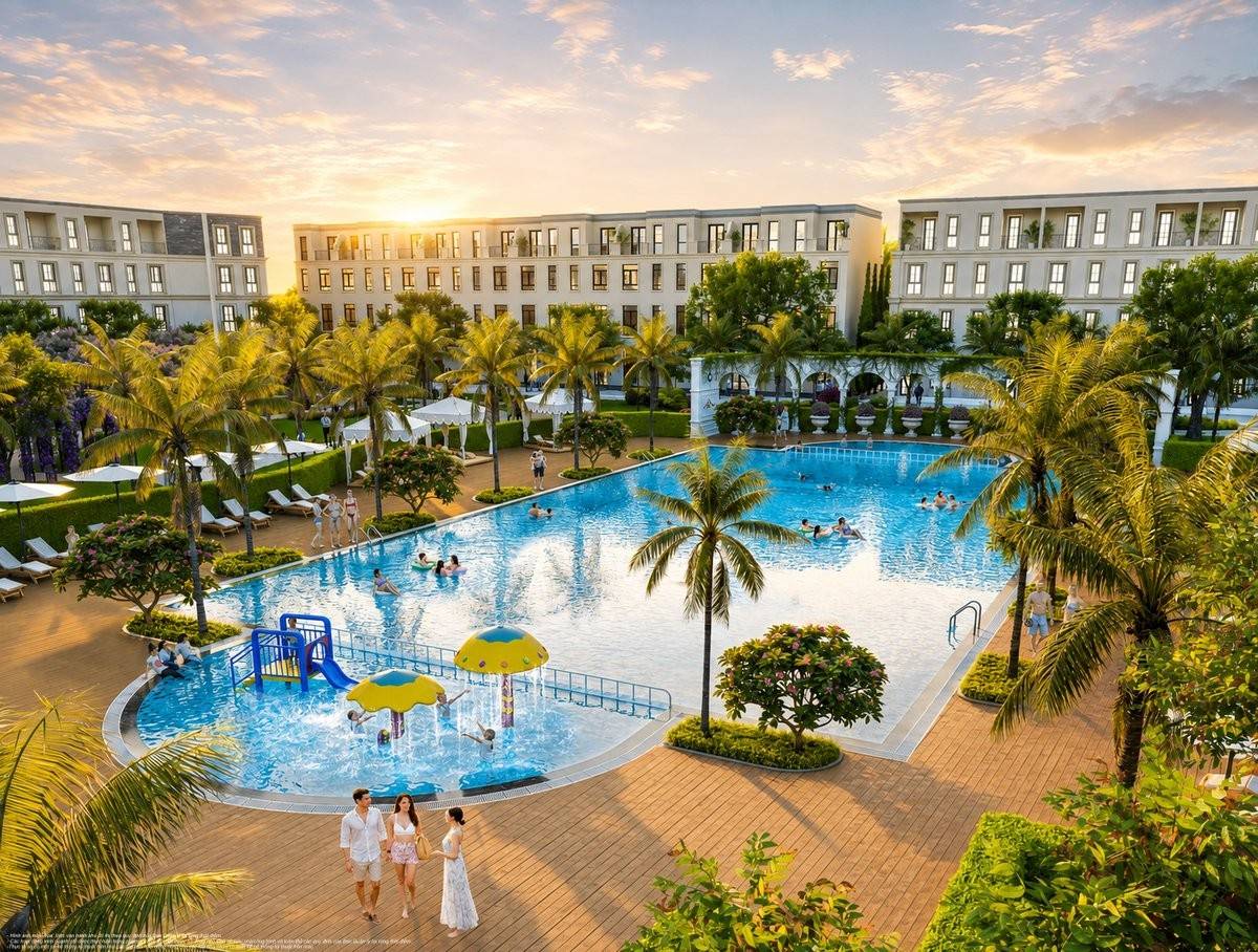Hệ tiện ích của Vinhomes Green Paradise kết hợp nghỉ dưỡng, thể thao, mua sắm, giáo dục và chăm sóc sức khỏe.